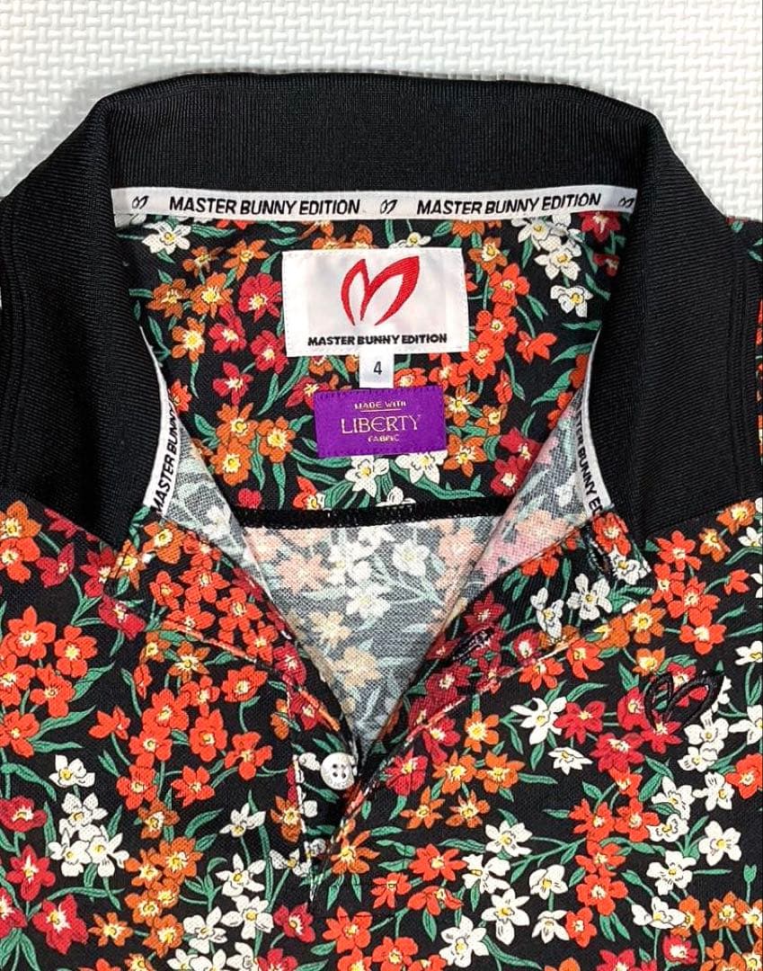マスターバニーエディション LIBERTY PRINT ポロシャツ（BLK／4）