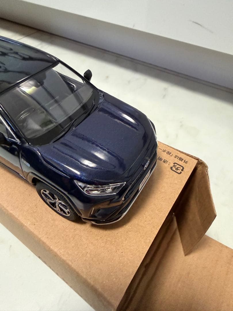トヨタ RAV4 ダークブルー ミニカー