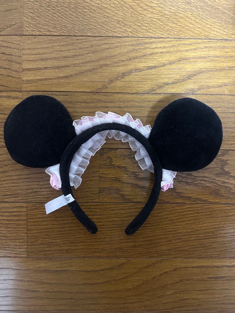 ディズニーカチューシャ 薔薇 レース