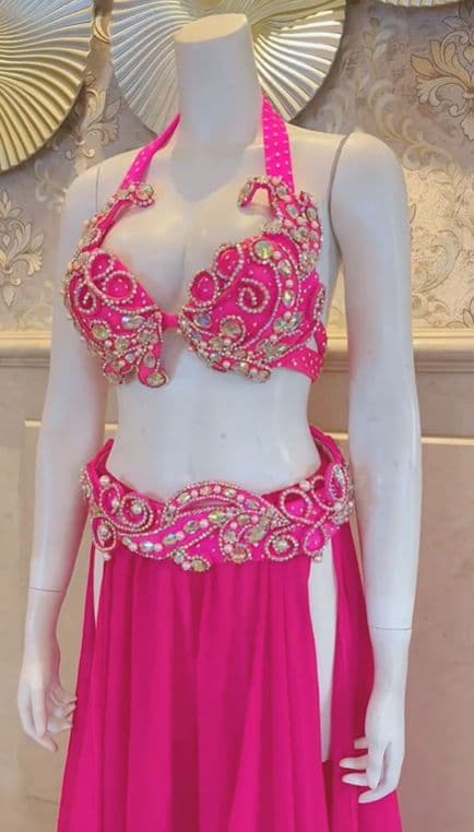 お得 美品一点物 ベリーダンス衣装 スカートセットM コスチューム