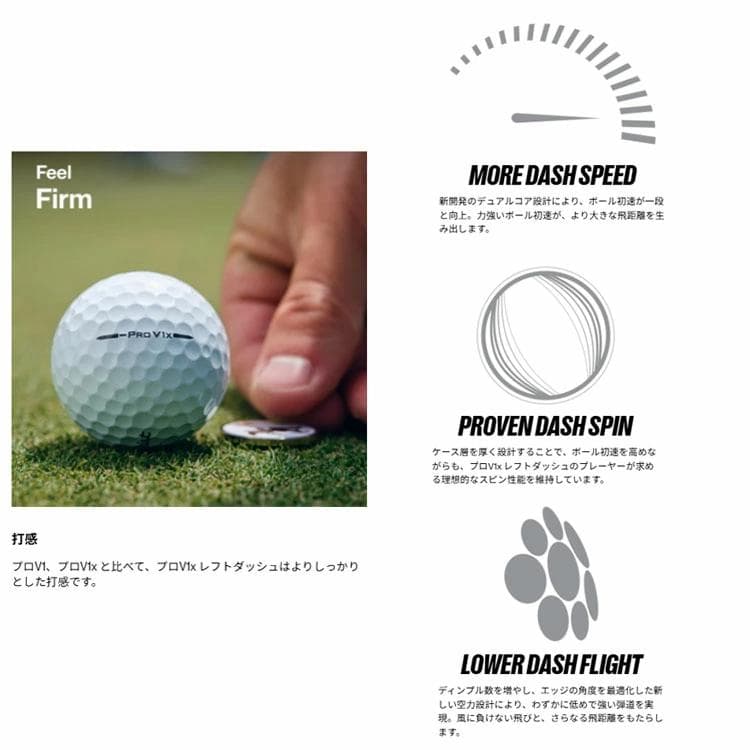 新品 2026年 タイトリスト PRO V1X レフトダッシュ ボール １ダース