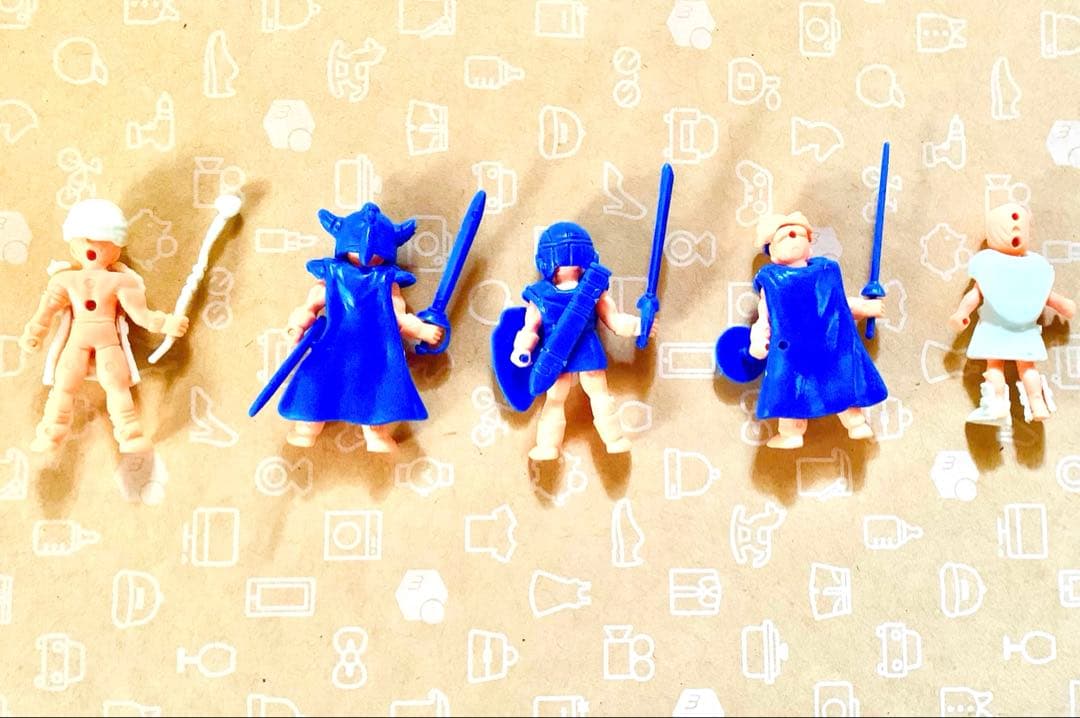 ドラゴンクエスト　クロスアップ　消しゴム　５体　希少　当時品