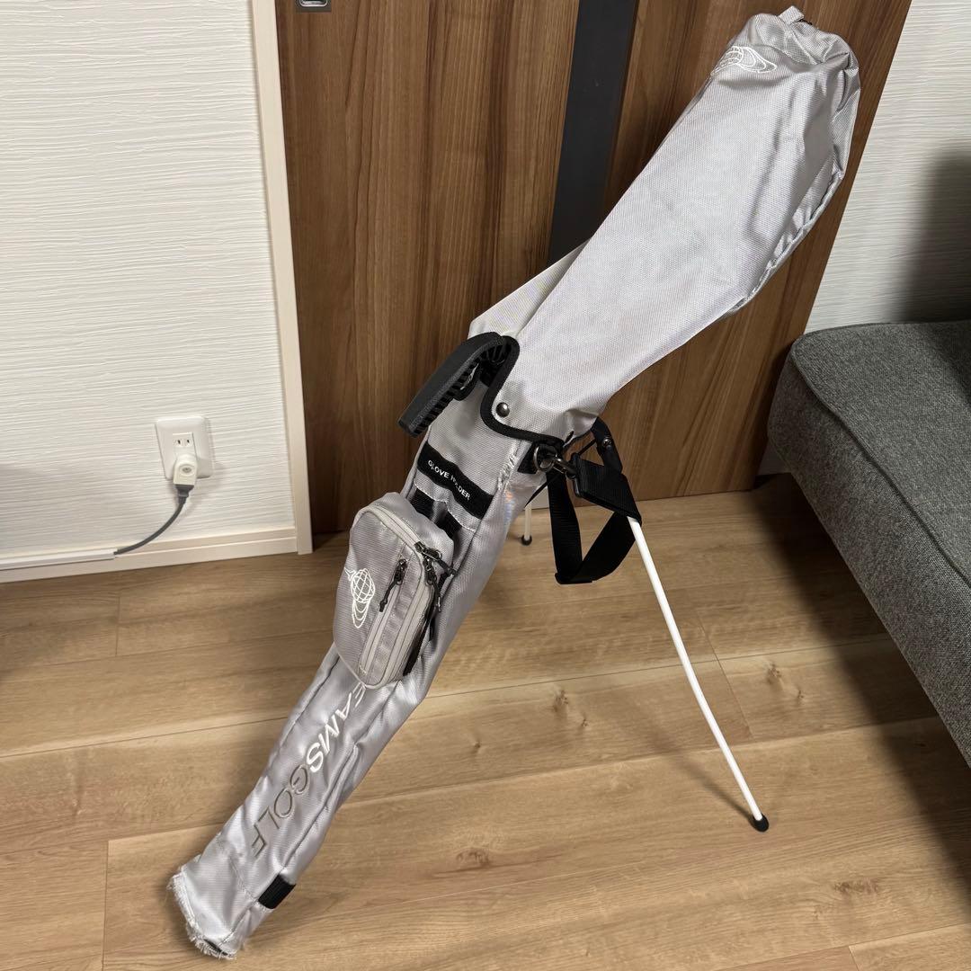 ビームスゴルフ グレー キャディバッグ　セルフスタンドゴルフケース