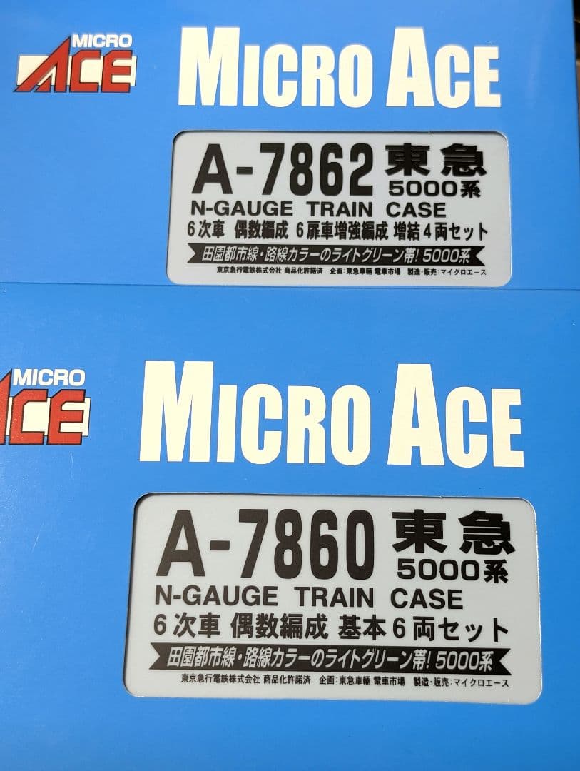 マイクロエース　東急5000系　6次車　偶数編成　基本増結セット