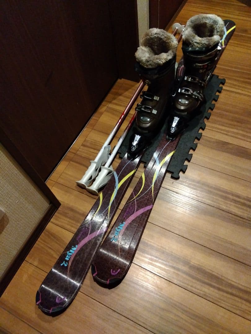 高級✨️ハイエンド✨️レディース用 カーボン スキーセット メンテ・WAX済み✔