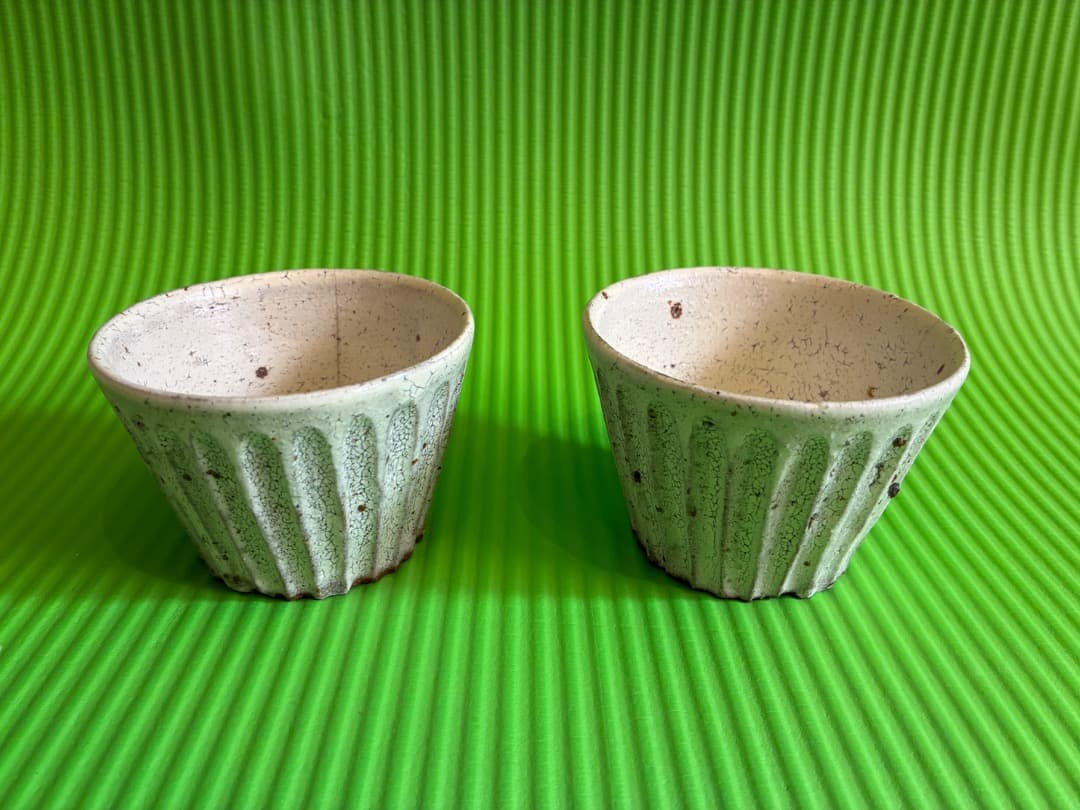 余宮隆　白しのぎフリーカップ　2点セット