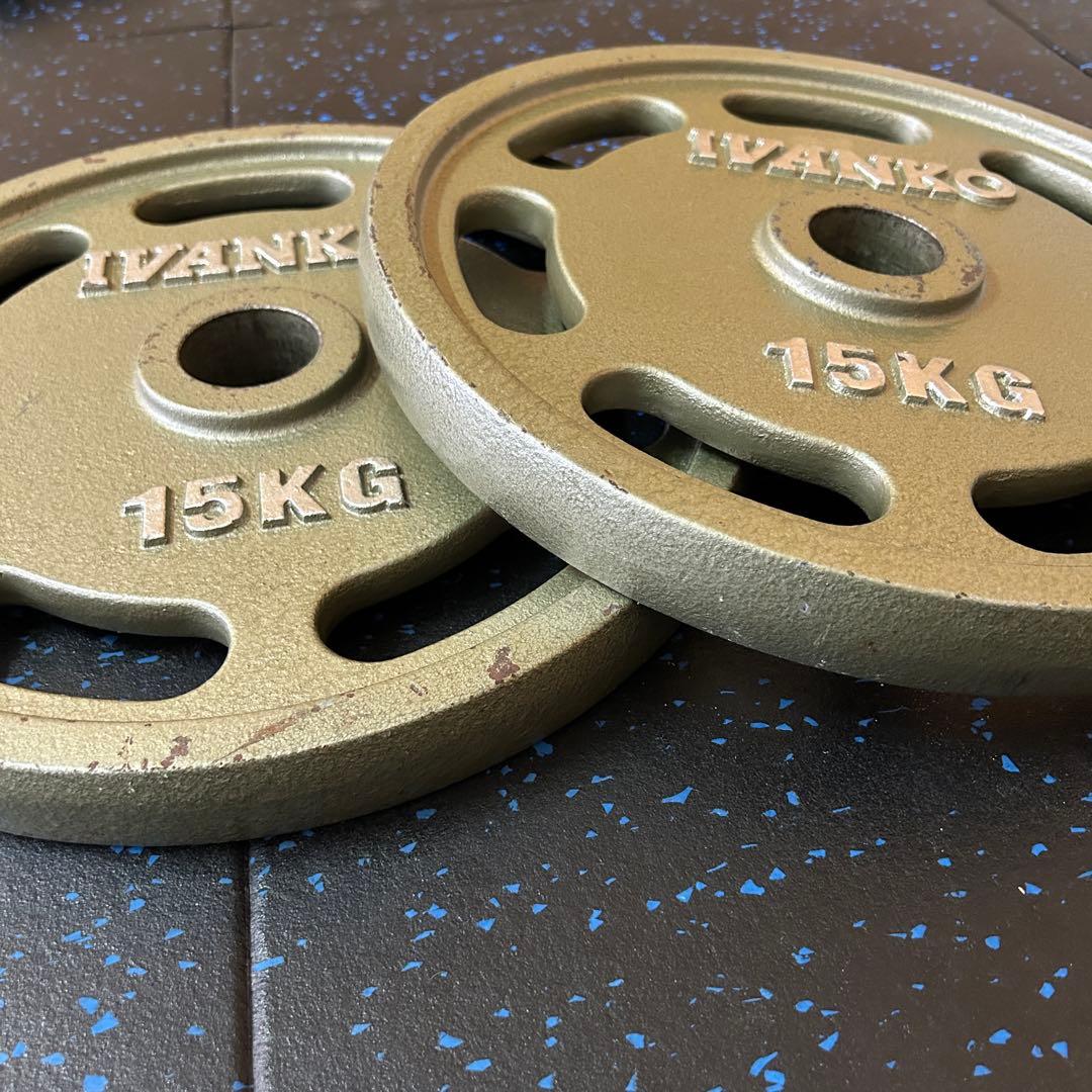 IVANKO イヴァンコ 50mm径オリンピックプレート 15kg②