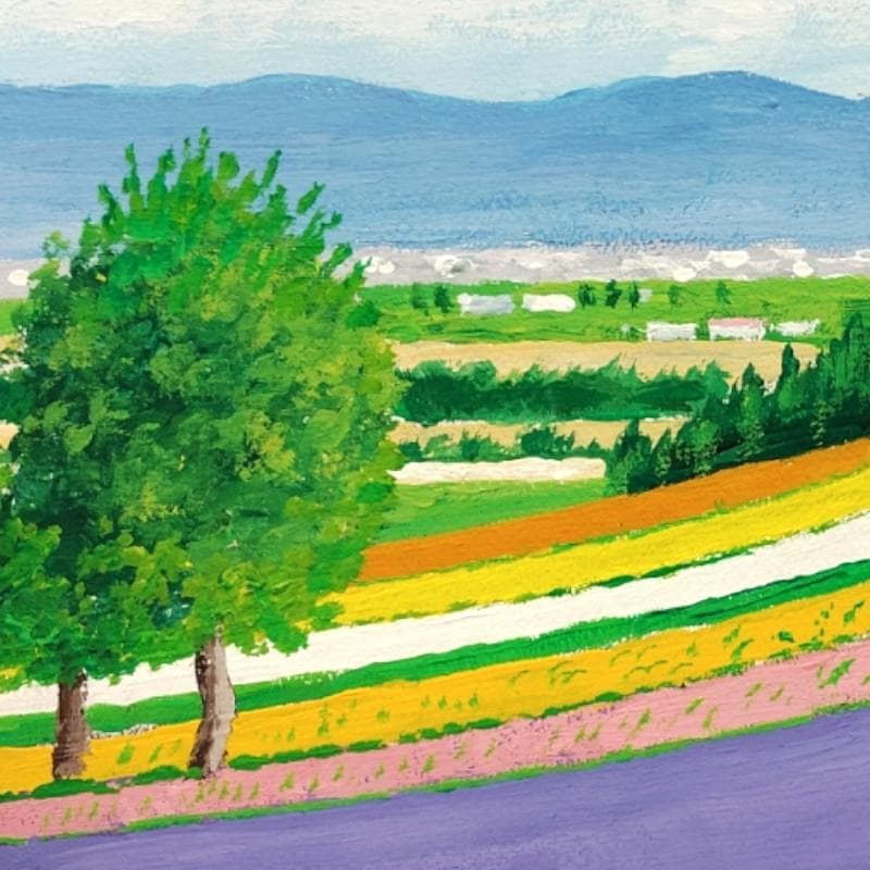 ☆伊藤正一☆「ファーム富田」アクリル画　サイズSM　新品！