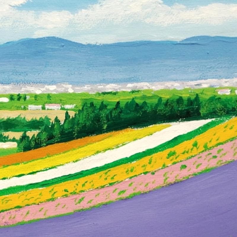 ☆伊藤正一☆「ファーム富田」アクリル画　サイズSM　新品！