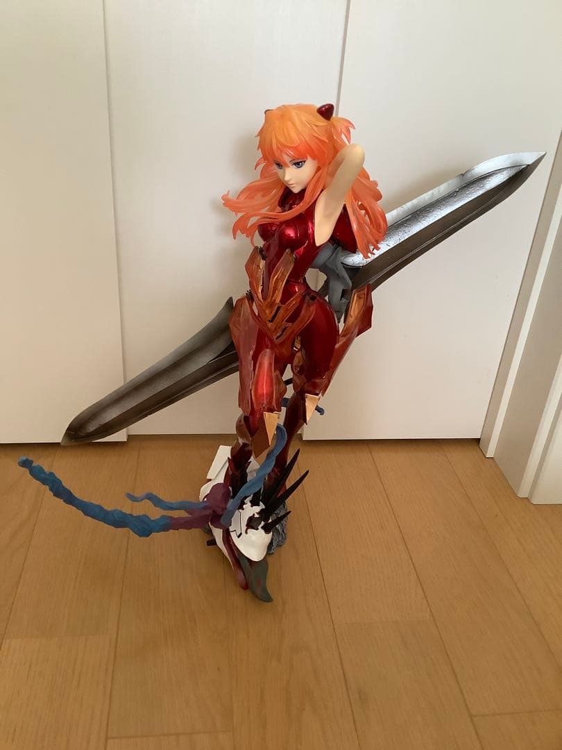 中古 完成品 絶対領域 惣流・アスカ・ラングレー 1/4 フィギュア