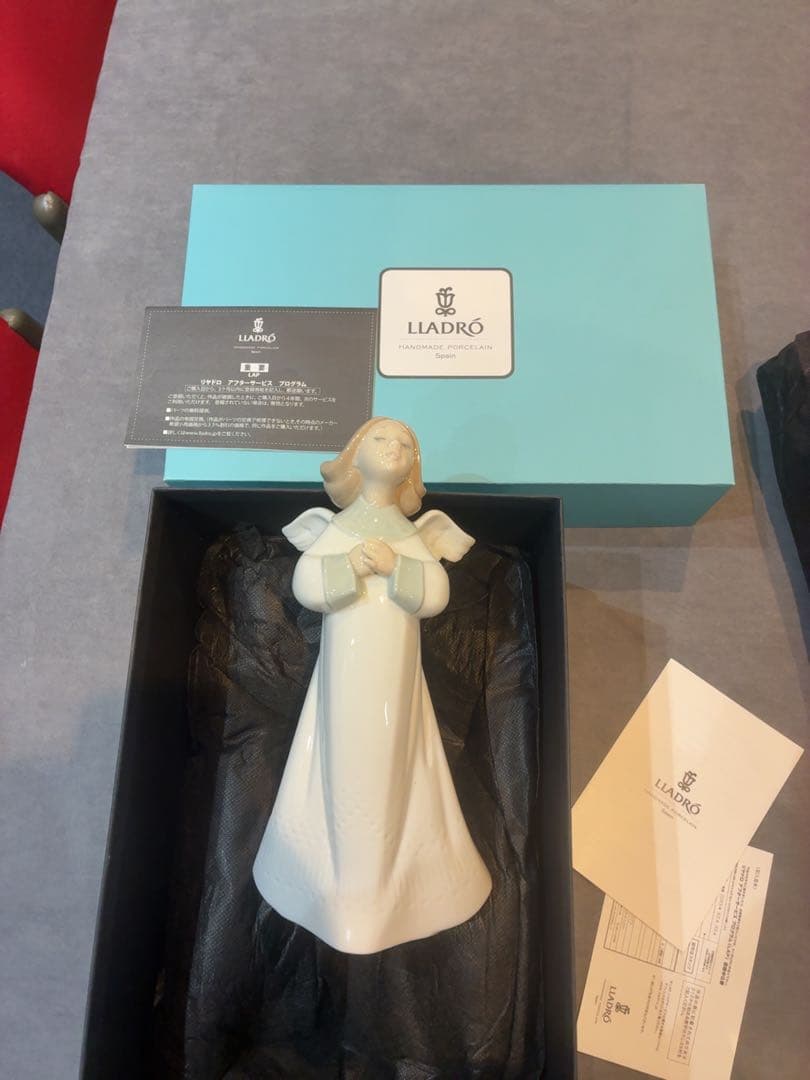 LLADRO 天使の像 ホワイトポーセリン