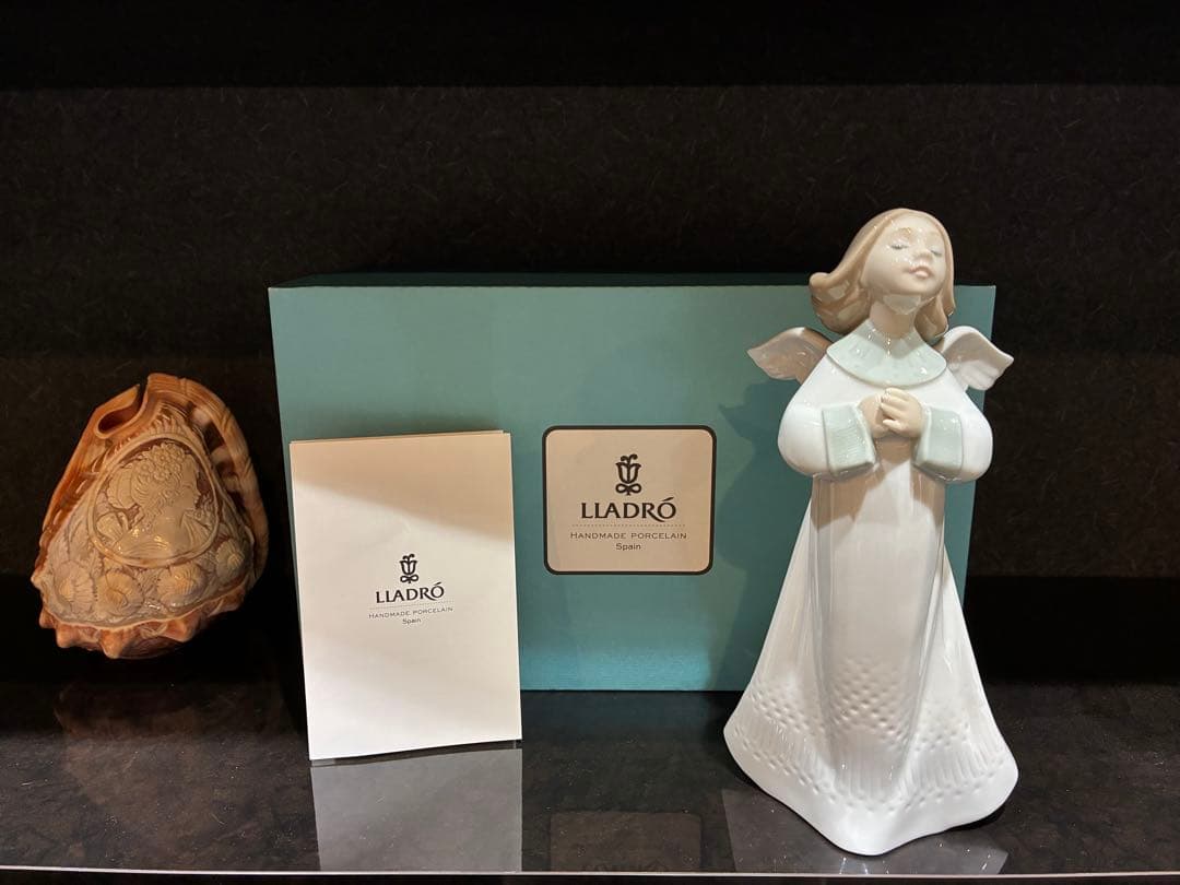 LLADRO 天使の像 ホワイトポーセリン