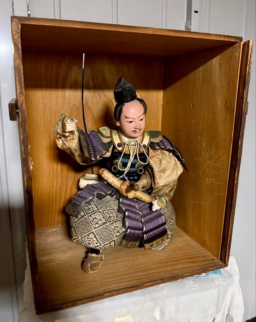 京都 丸屋 丸平 大木平蔵 五月人形 『武士・従者』 木製共箱 子どもの日