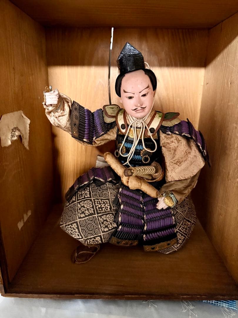 京都 丸屋 丸平 大木平蔵 五月人形 『武士・従者』 木製共箱 子どもの日