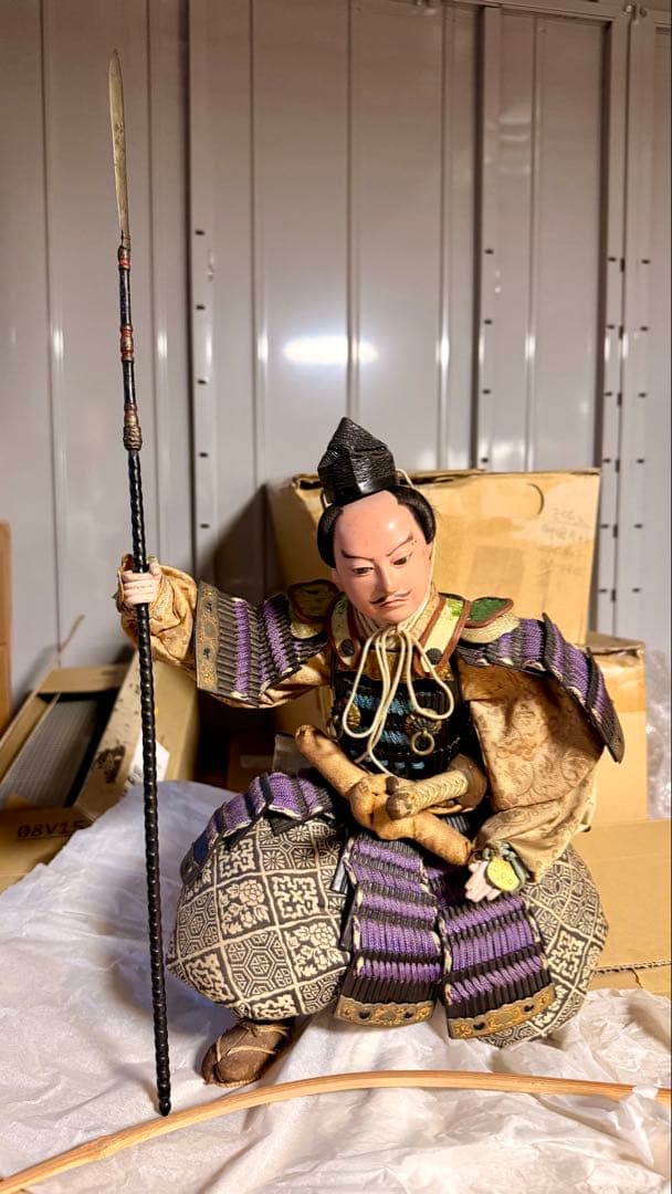 京都 丸屋 丸平 大木平蔵 五月人形 『武士・従者』 木製共箱 子どもの日