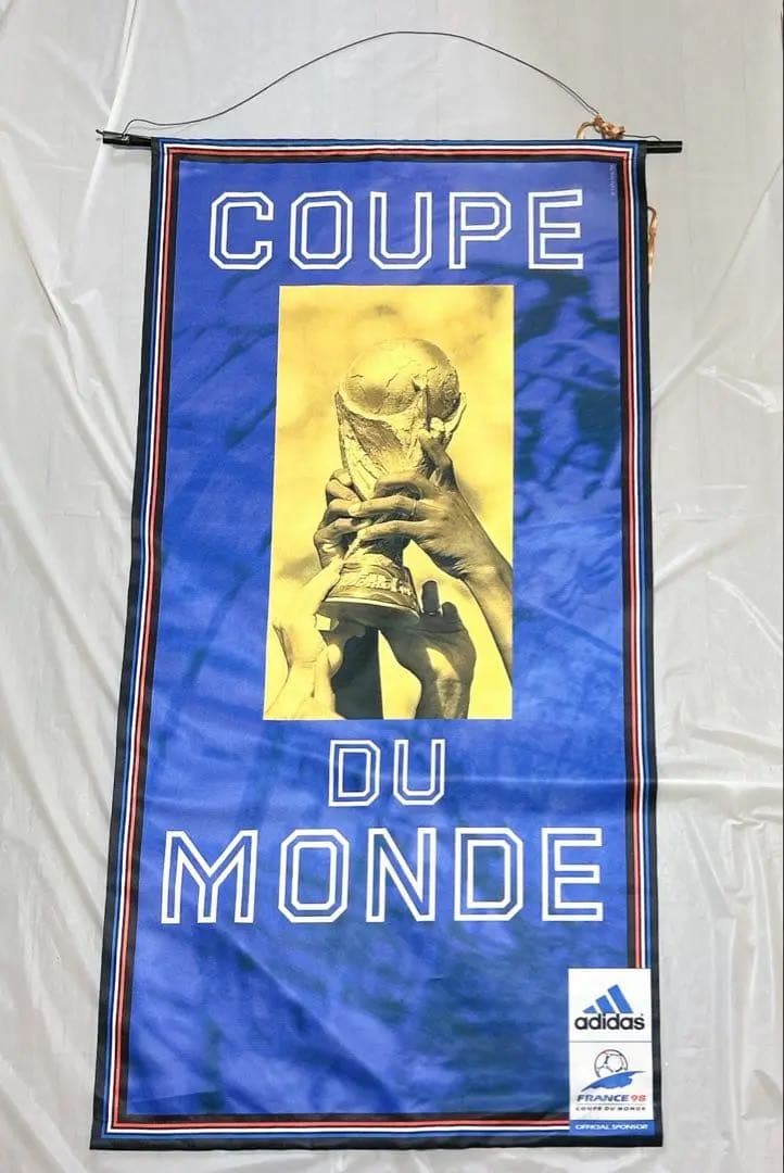 【激レア】adidas 98年フランスW杯 タペストリー 非売品 大判