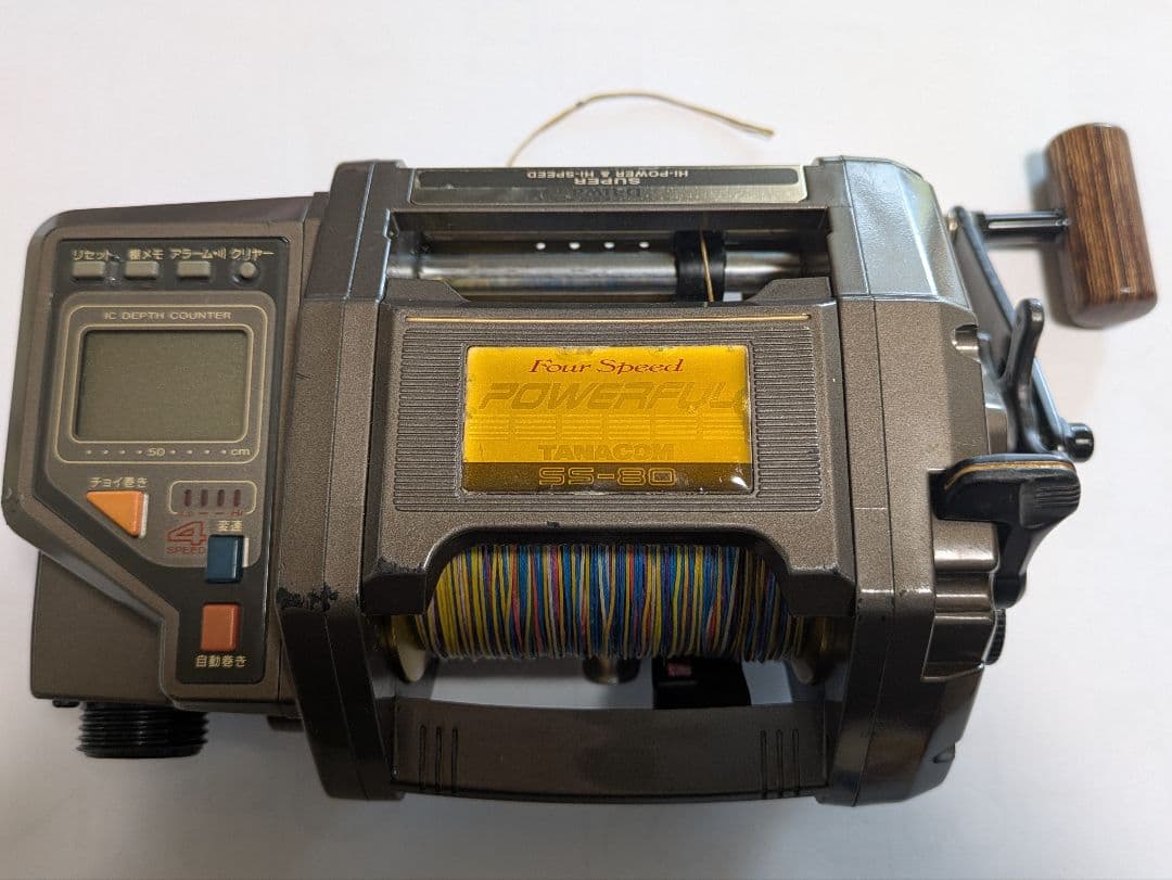 ダイワ　電動リール SS-80 Four Speed　コード、糸付き