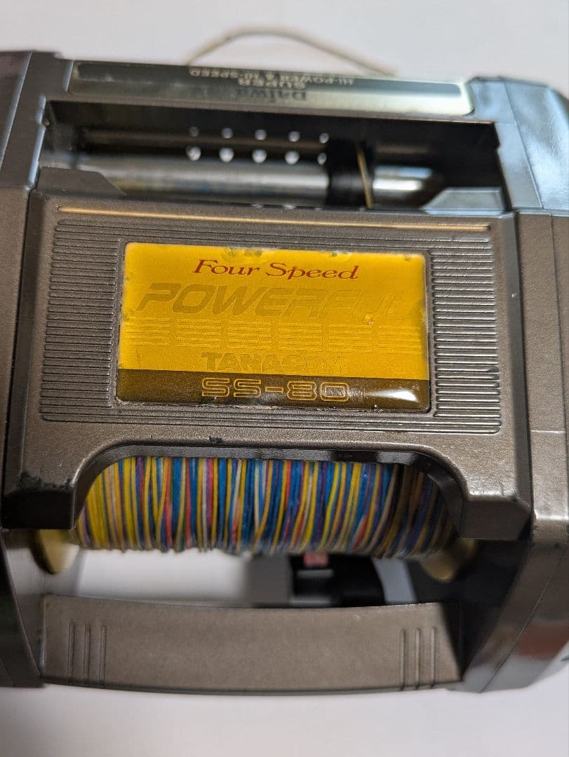 ダイワ　電動リール SS-80 Four Speed　コード、糸付き
