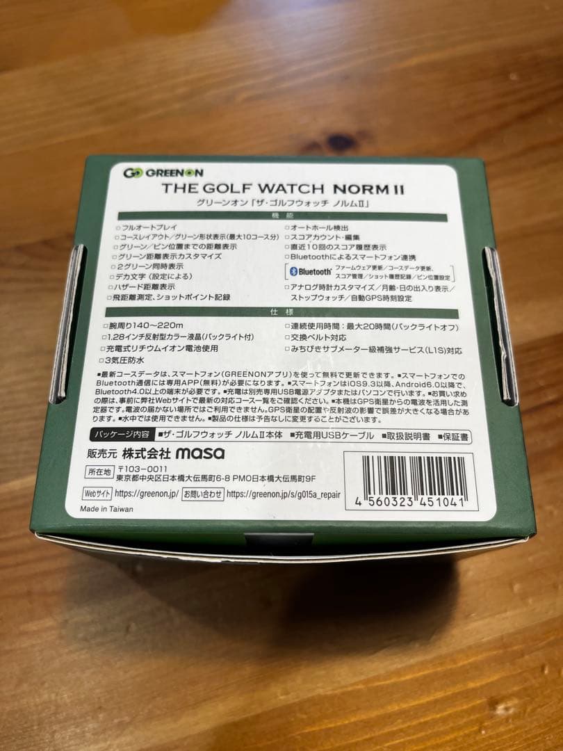 THE GOLF WATCH NORM II GPSナビ ノルム2