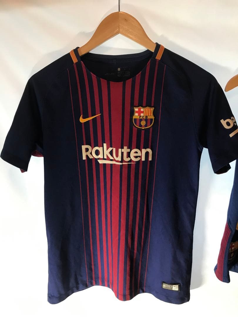 正規品NIKE FCバルセロナ「10」メッシXLユニフォームパンツ上下2点セット
