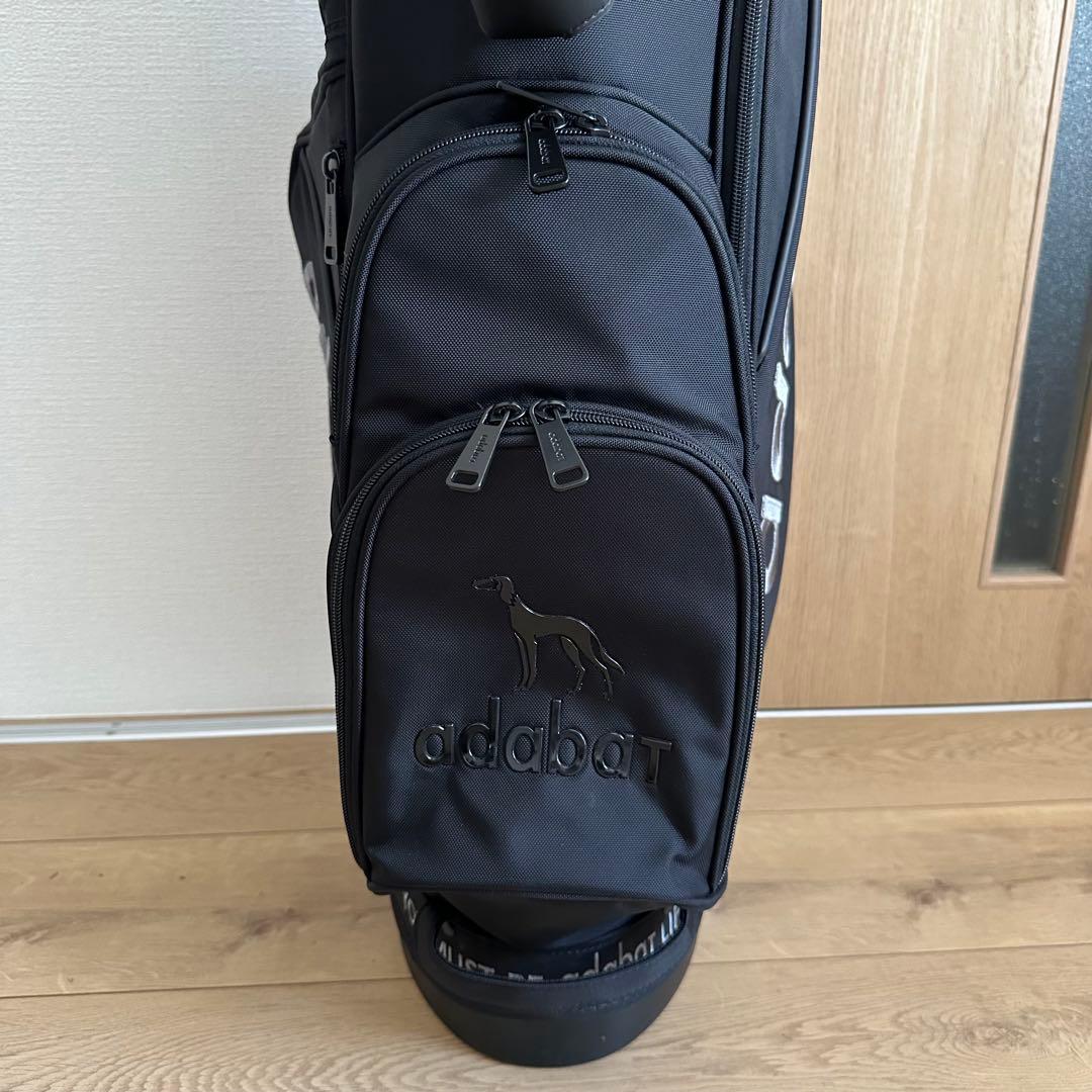 美品 アダバット adabat スタンドキャディバッグ ブラック 9型