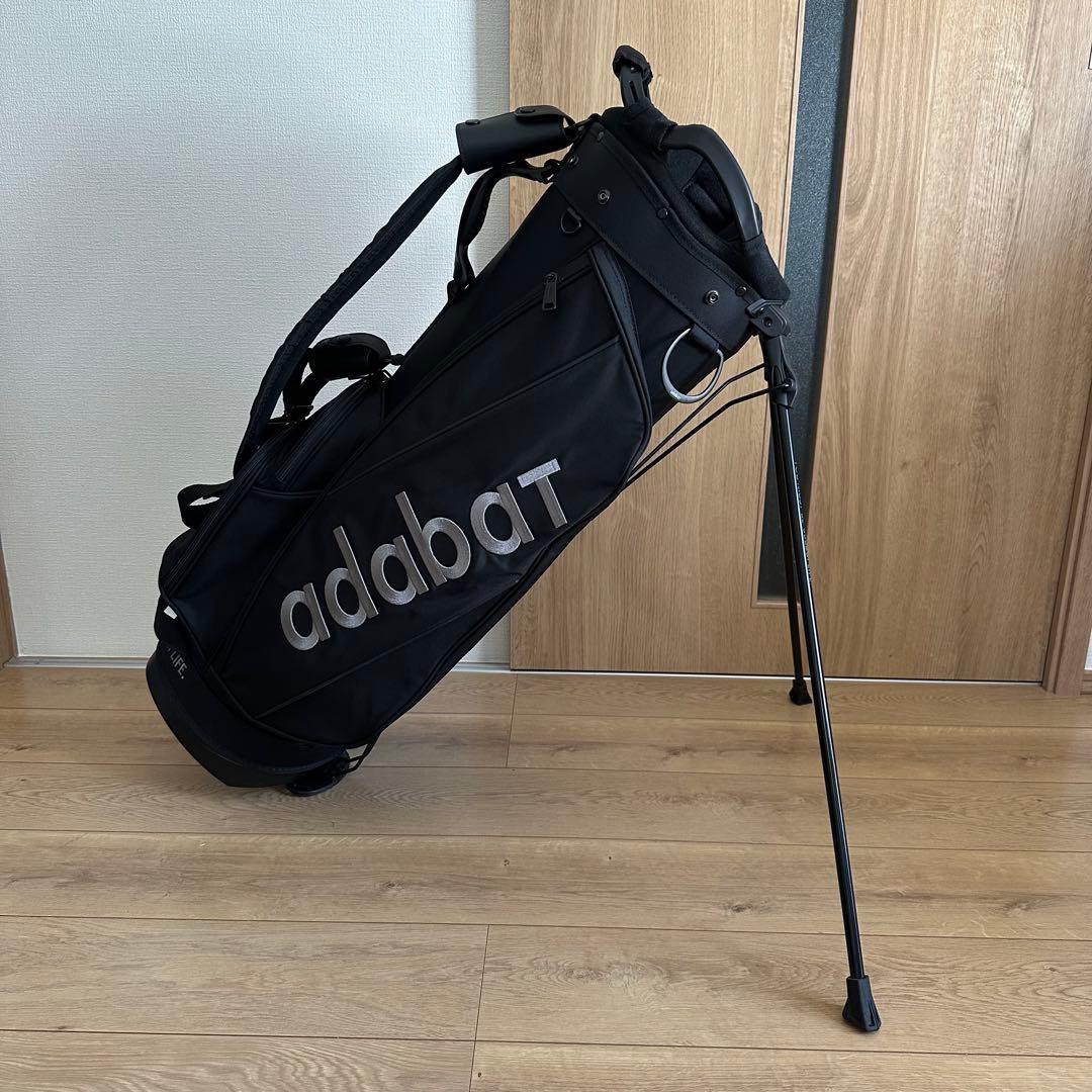 美品 アダバット adabat スタンドキャディバッグ ブラック 9型