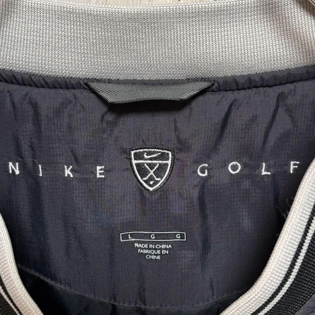 ナイキ　NIKE GOLF ナイロン　ジャケット　Ｖネック　プルオーバー　刺繍