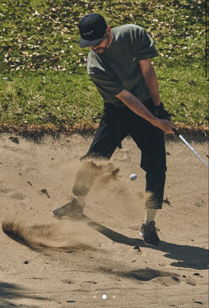 #Cph/Golf™ MOCK NECK TEE SLATE GREEN