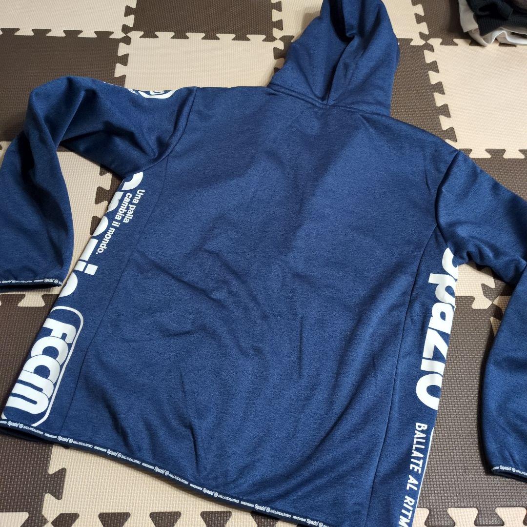 【美品】Spazio フルジップジャージセット 防風スウェットセット ネイビーМ