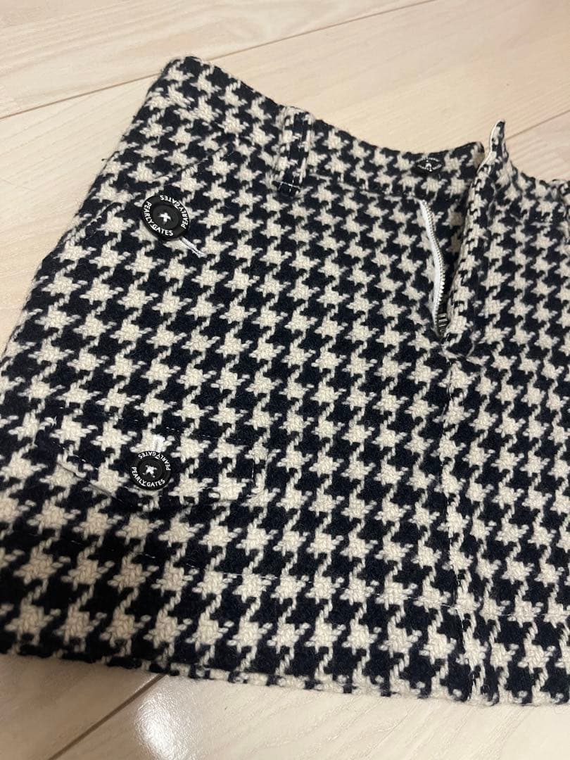 PEARY GATES パーリーゲイツ 千鳥柄 スカート