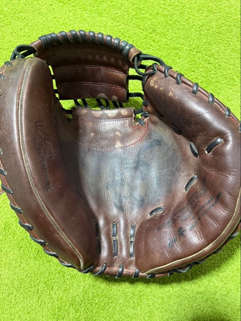 ハタケヤマ　一般硬式　キャッチャーミット　和牛革
