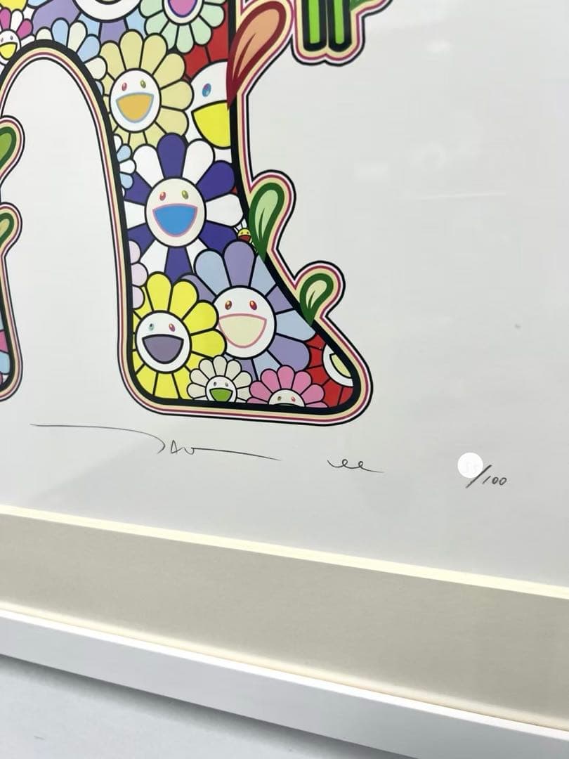 村上隆 版画　お花の親子 ED100 シルクスクリーン