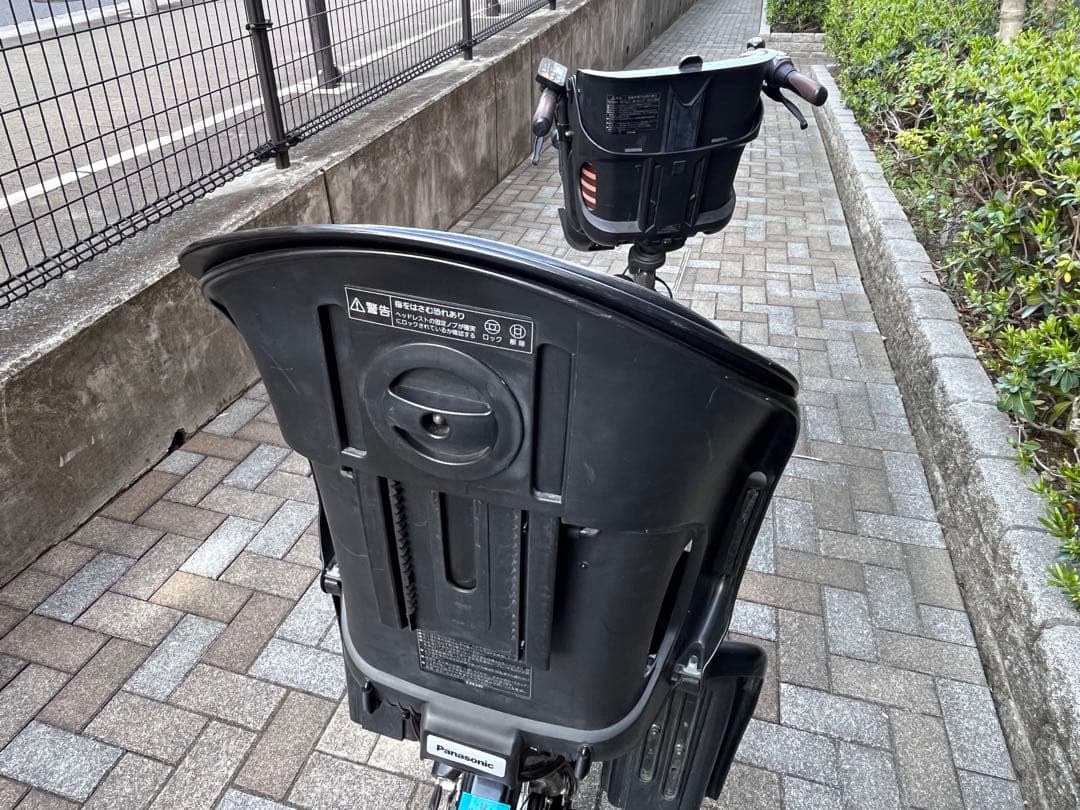 【引取り限定】パナソニック　電動自転車　子供2人乗せチャイルドシート付き