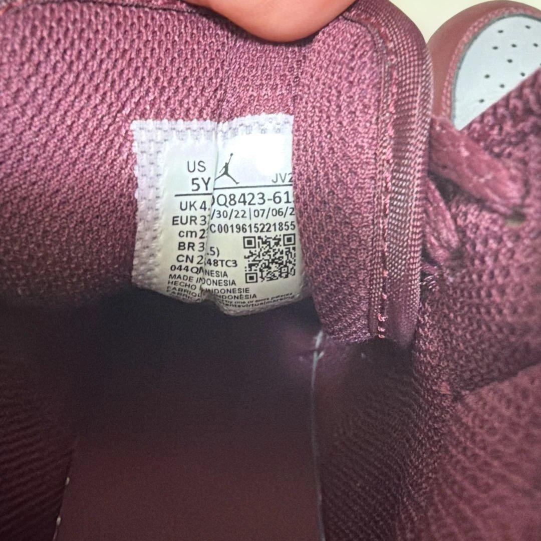 Nike Air Jordan 1 バーガンディ/グレー ハイカット