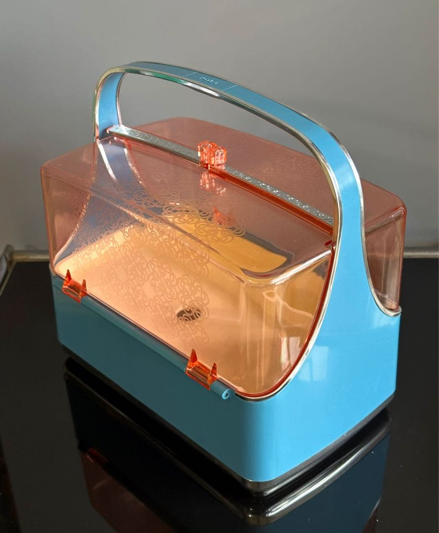 レトロポップ　ソーイングボックス　裁縫箱　コスメボックス　POLA ヴィンテージ