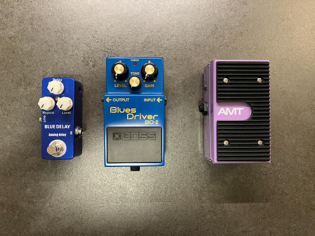 セット：AMT WH-1 ワウ+ BOSS BD-2+ Analog Delay