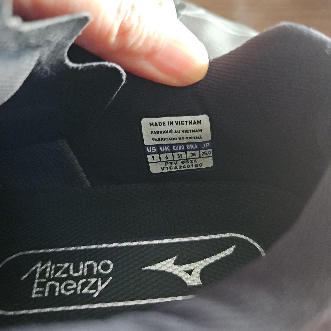 Mizuno バレーボールシューズ ブラック/グレー/ターコイズ　25センチ