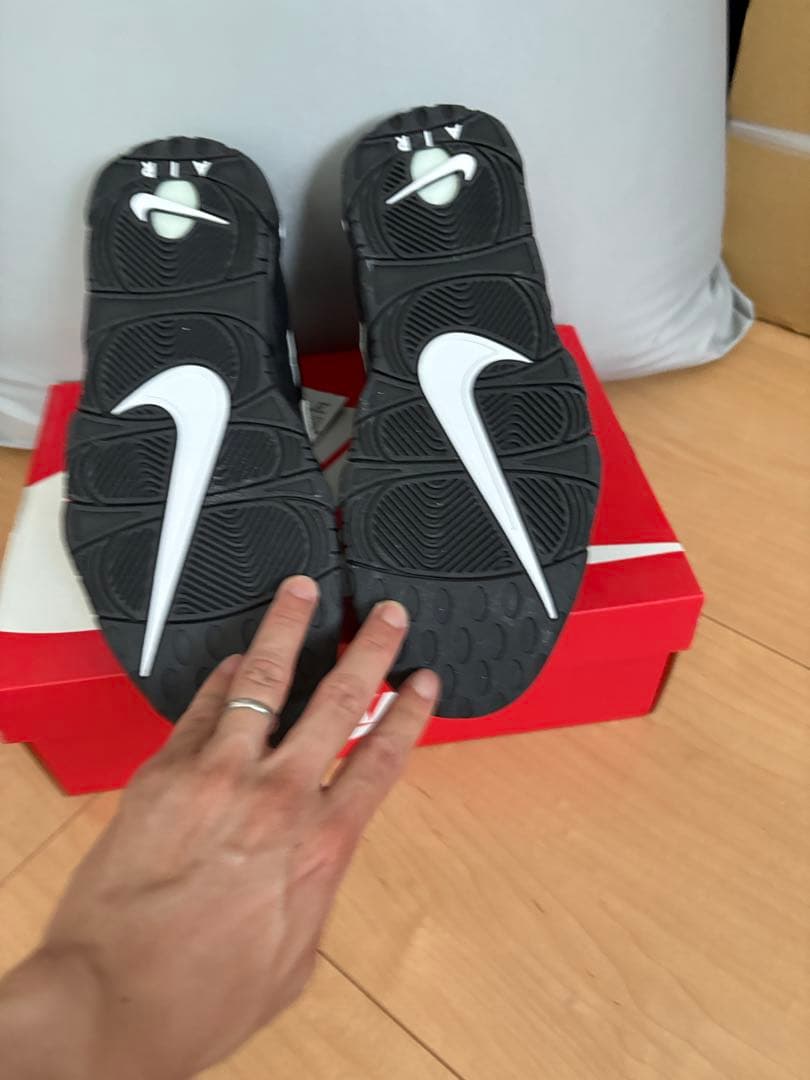 シューズ(男性用) Nike Air More Uptempo \"Black/White\"2020