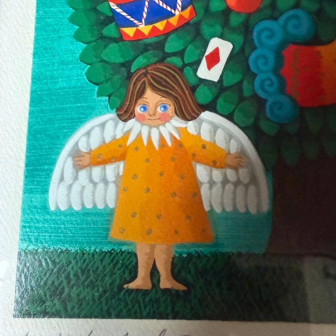 小澤摩純 Little Angel Tree インテリア　額装　シルクスクリーン