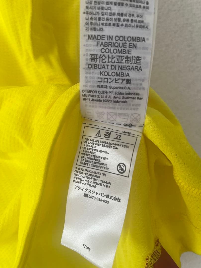 新品・未使用adidasコロンビア代表オーセンティックホームユニフォームOサイズ