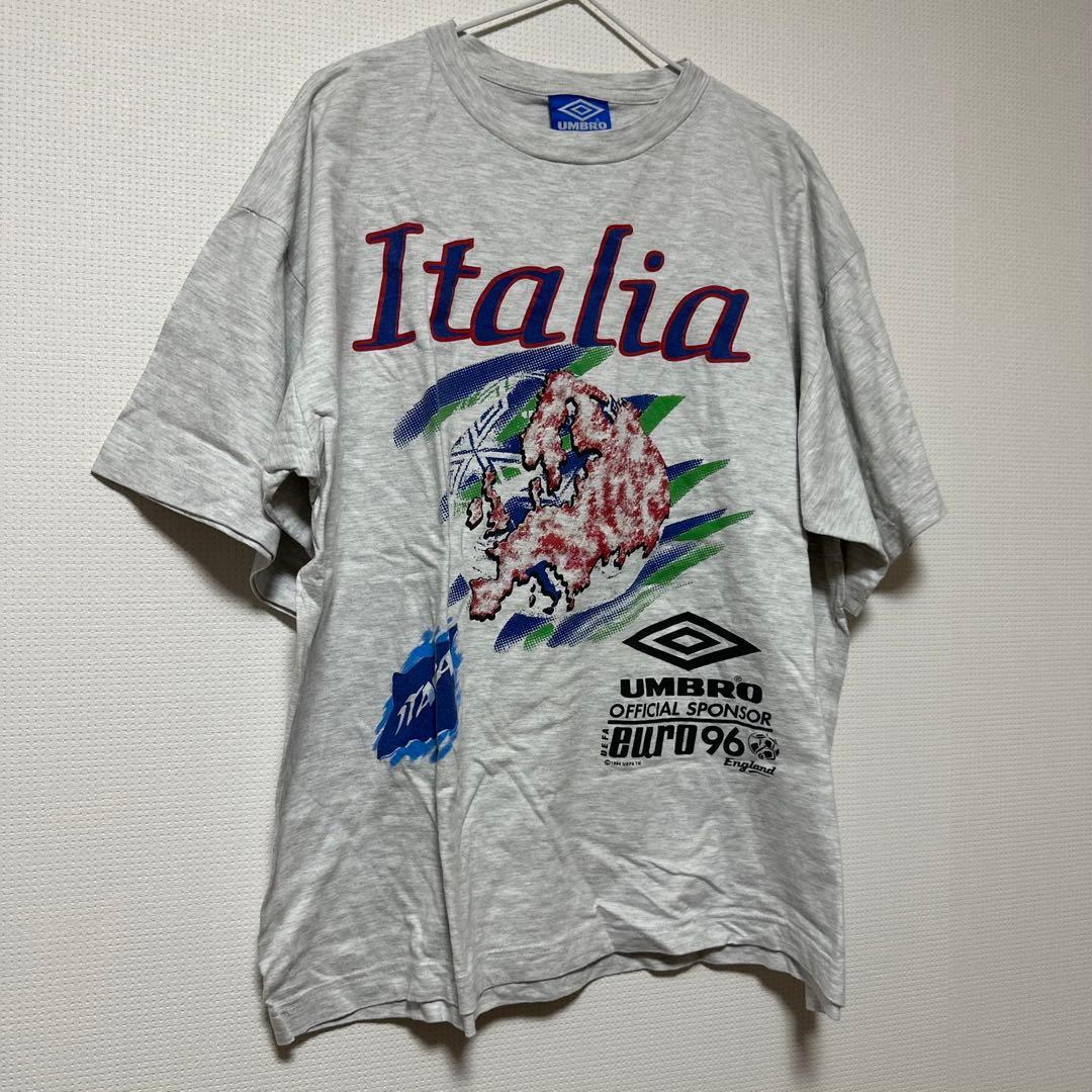 激レア 94年製 EURO 96 イタリア代表 公式 Tシャツ UMBRO XL