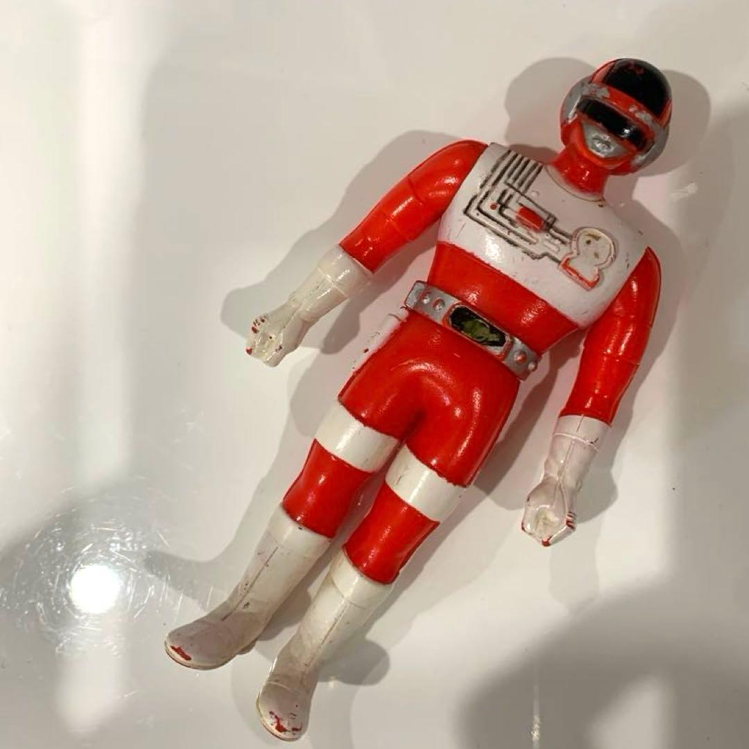 超電子バイオマン⭐️ アクアイガー1984年製ソフビ4体セット