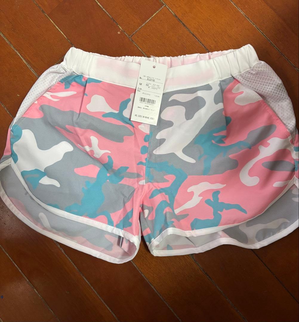 LUC+テニスウェア　 迷彩柄タンクトップ&ショートパンツセット