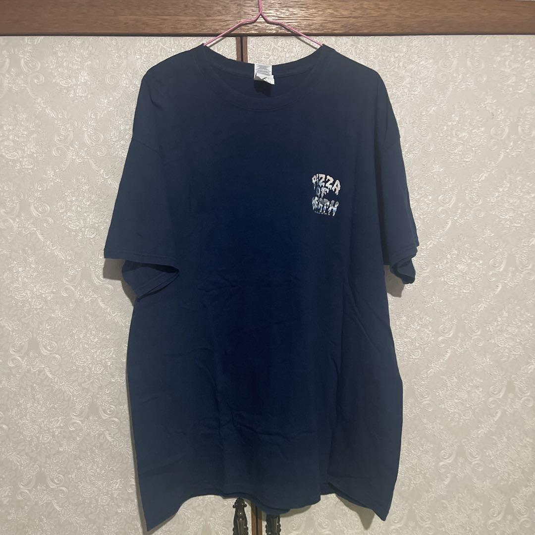 PIZZA OF DEATH 北斎Tシャツ ネイビーXL