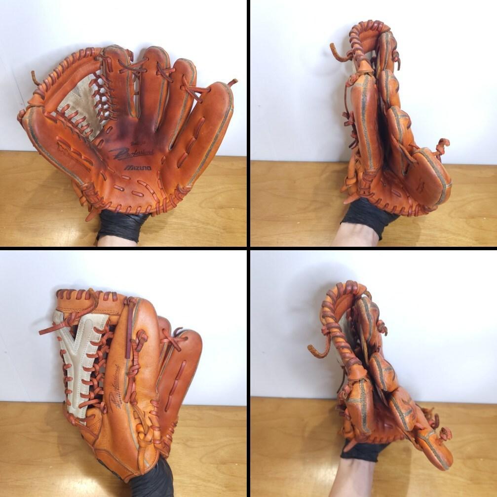 ミズノ 高橋由伸モデル 限定品 Y字ウェブ 巨人カラー 外野用 軟式グローブ