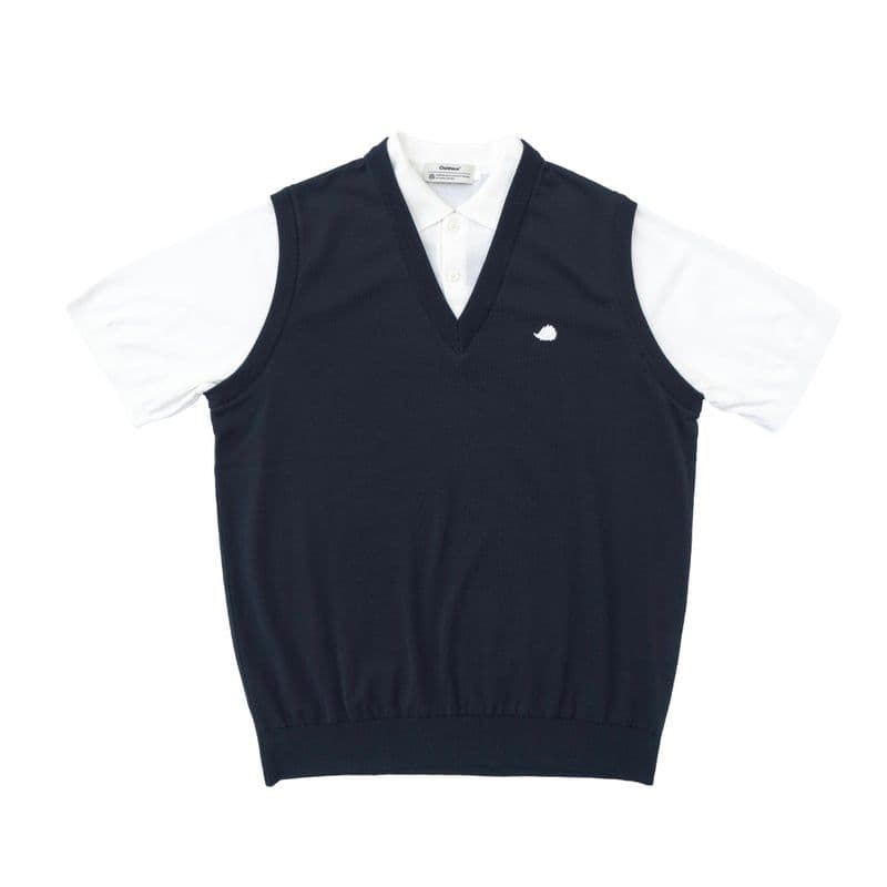 メンズウェア CLUBHAUS Fake layered Vest + Polo XL