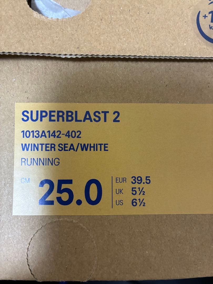 ASICS SUPERBLAST 2 25.0cm ウィンターシー/ホワイト