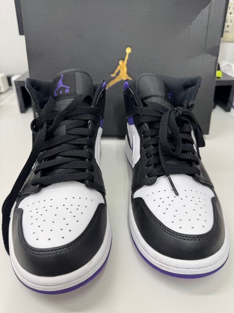 NIKE ナイキ　AIR JORDAN1 コートパープル　25cm