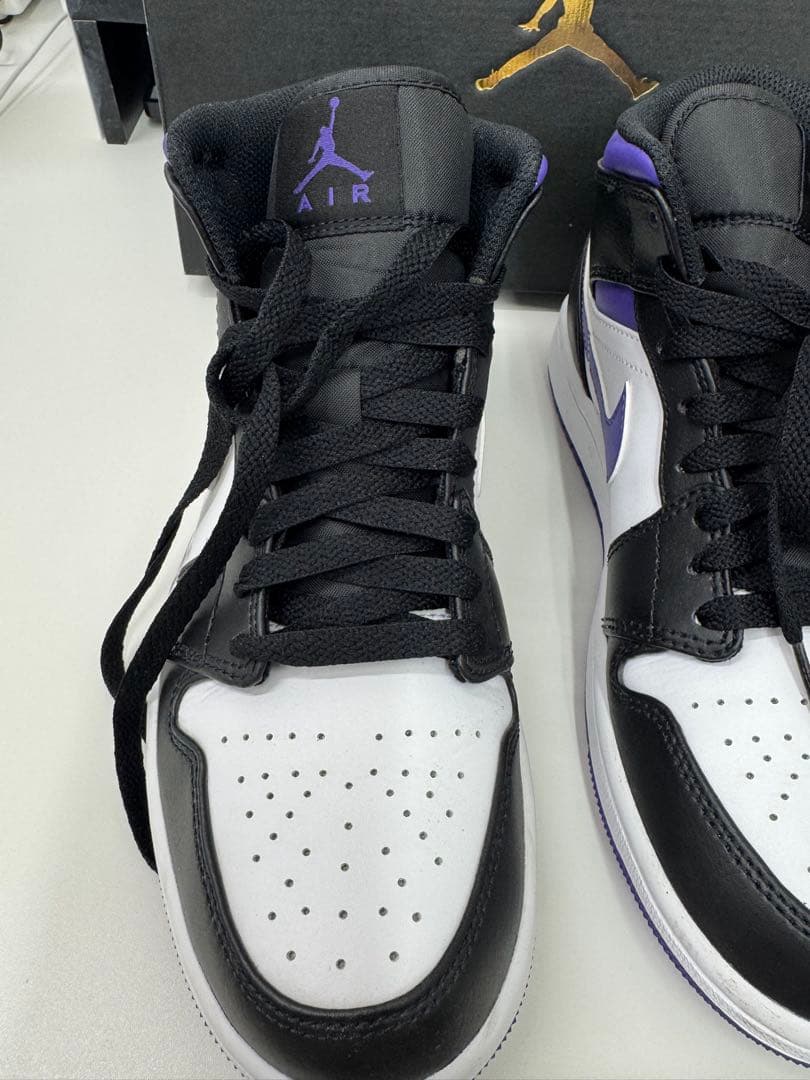 NIKE ナイキ　AIR JORDAN1 コートパープル　25cm