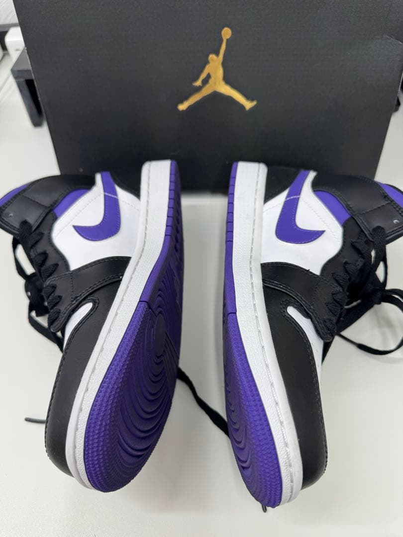 NIKE ナイキ　AIR JORDAN1 コートパープル　25cm